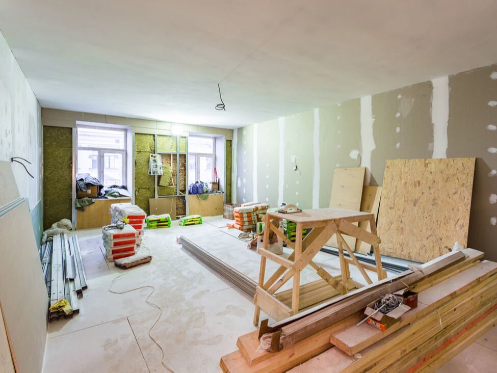 Interior renovation process and materials